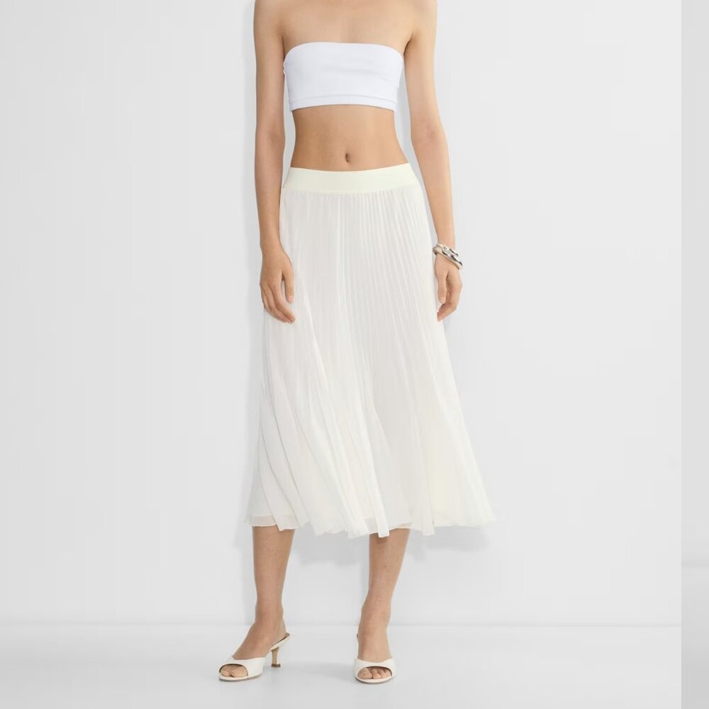 Wilfred Twirl Pleated Skirt in Light Birch
